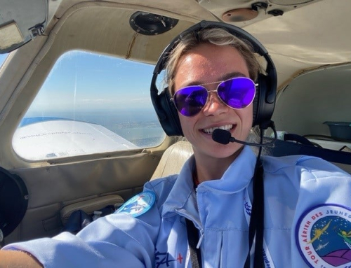 Aéropyrénées aux côtés de Natacha lors du Tour Aérien des Jeunes Pilotes